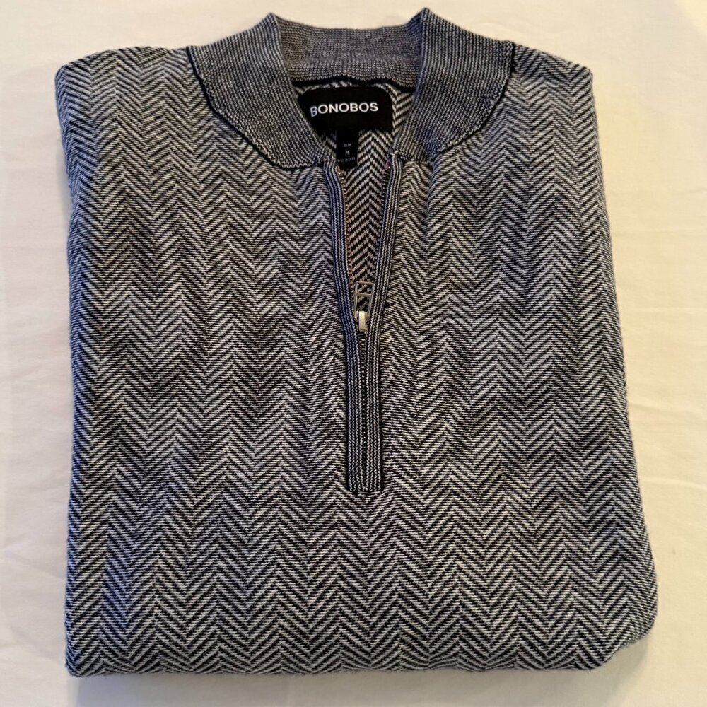 Bonobos Slim Fit Quarter Zip Sweater